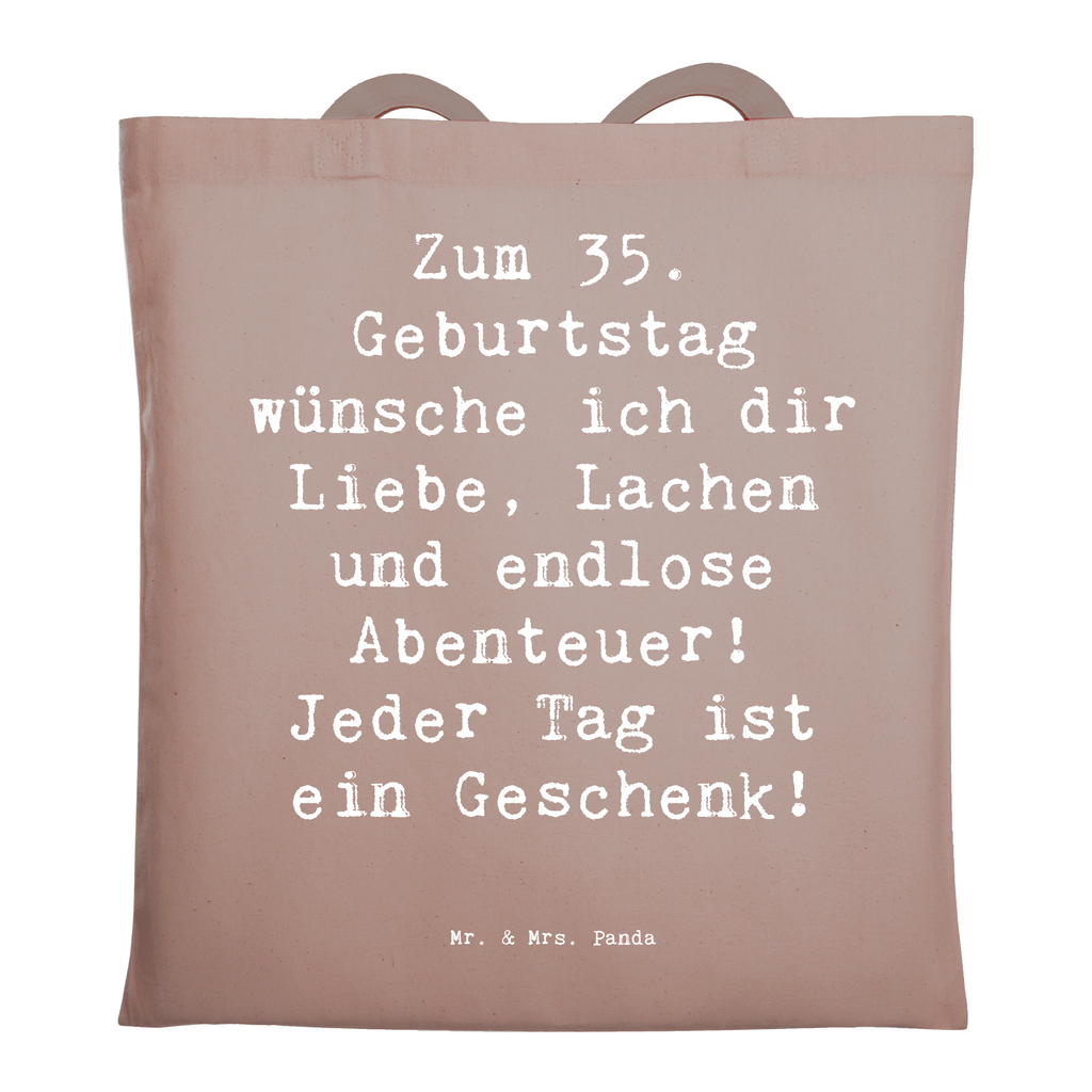 Tragetasche Spruch 35. Geburtstag Beuteltasche, Beutel, Einkaufstasche, Jutebeutel, Stoffbeutel, Tasche, Shopper, Umhängetasche, Strandtasche, Schultertasche, Stofftasche, Tragetasche, Badetasche, Jutetasche, Einkaufstüte, Laptoptasche, Geburtstag, Geburtstagsgeschenk, Geschenk