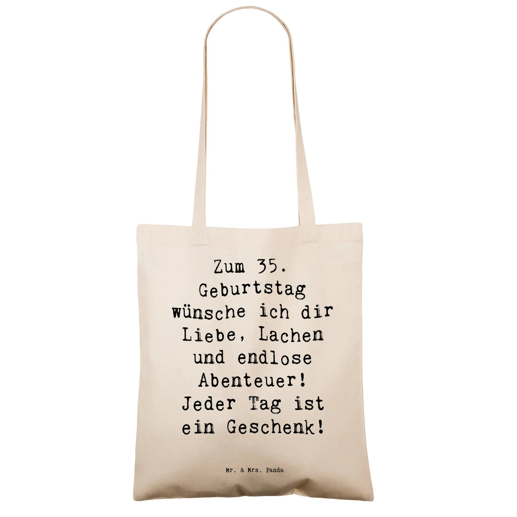 Tragetasche Spruch 35. Geburtstag Beuteltasche, Beutel, Einkaufstasche, Jutebeutel, Stoffbeutel, Tasche, Shopper, Umhängetasche, Strandtasche, Schultertasche, Stofftasche, Tragetasche, Badetasche, Jutetasche, Einkaufstüte, Laptoptasche, Geburtstag, Geburtstagsgeschenk, Geschenk