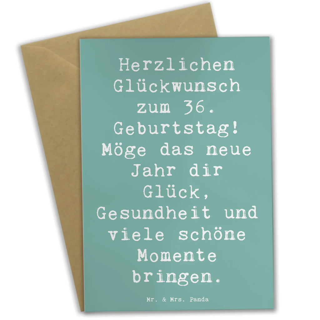 Grußkarte Spruch 36. Geburtstag Glückwünsche Grußkarte, Klappkarte, Einladungskarte, Glückwunschkarte, Hochzeitskarte, Geburtstagskarte, Karte, Ansichtskarten, Geburtstag, Geburtstagsgeschenk, Geschenk