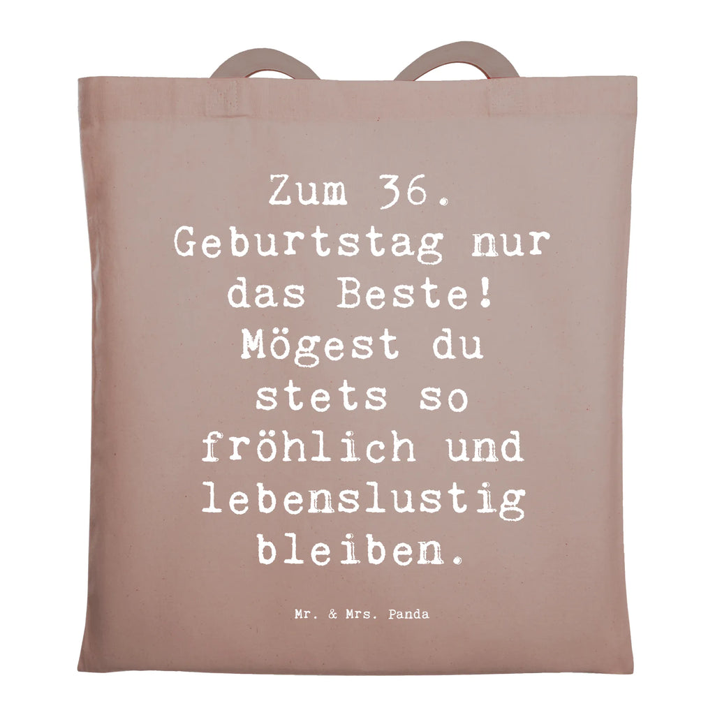 Tragetasche Spruch 36. Geburtstag Beuteltasche, Beutel, Einkaufstasche, Jutebeutel, Stoffbeutel, Tasche, Shopper, Umhängetasche, Strandtasche, Schultertasche, Stofftasche, Tragetasche, Badetasche, Jutetasche, Einkaufstüte, Laptoptasche, Geburtstag, Geburtstagsgeschenk, Geschenk