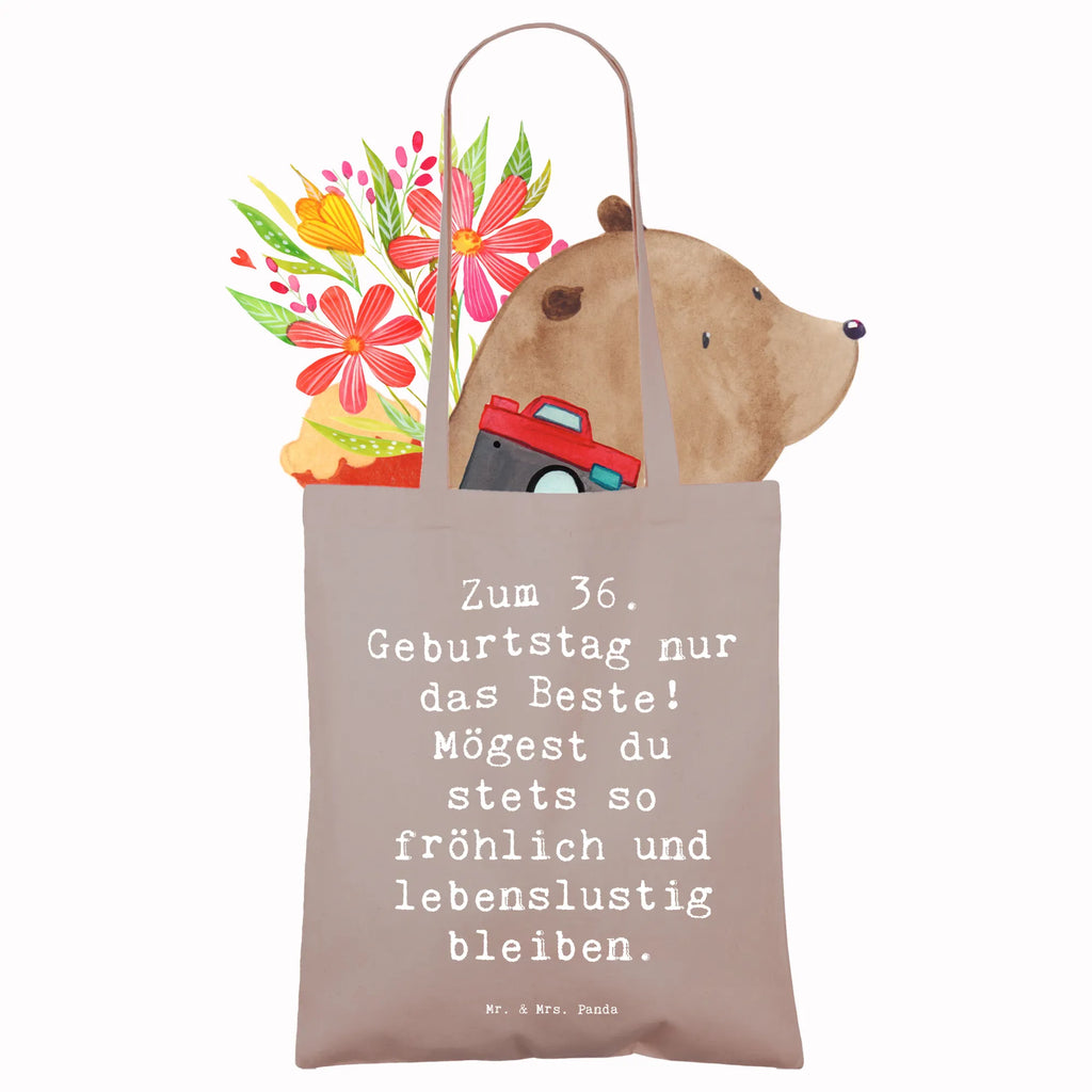 Tragetasche Spruch 36. Geburtstag Beuteltasche, Beutel, Einkaufstasche, Jutebeutel, Stoffbeutel, Tasche, Shopper, Umhängetasche, Strandtasche, Schultertasche, Stofftasche, Tragetasche, Badetasche, Jutetasche, Einkaufstüte, Laptoptasche, Geburtstag, Geburtstagsgeschenk, Geschenk