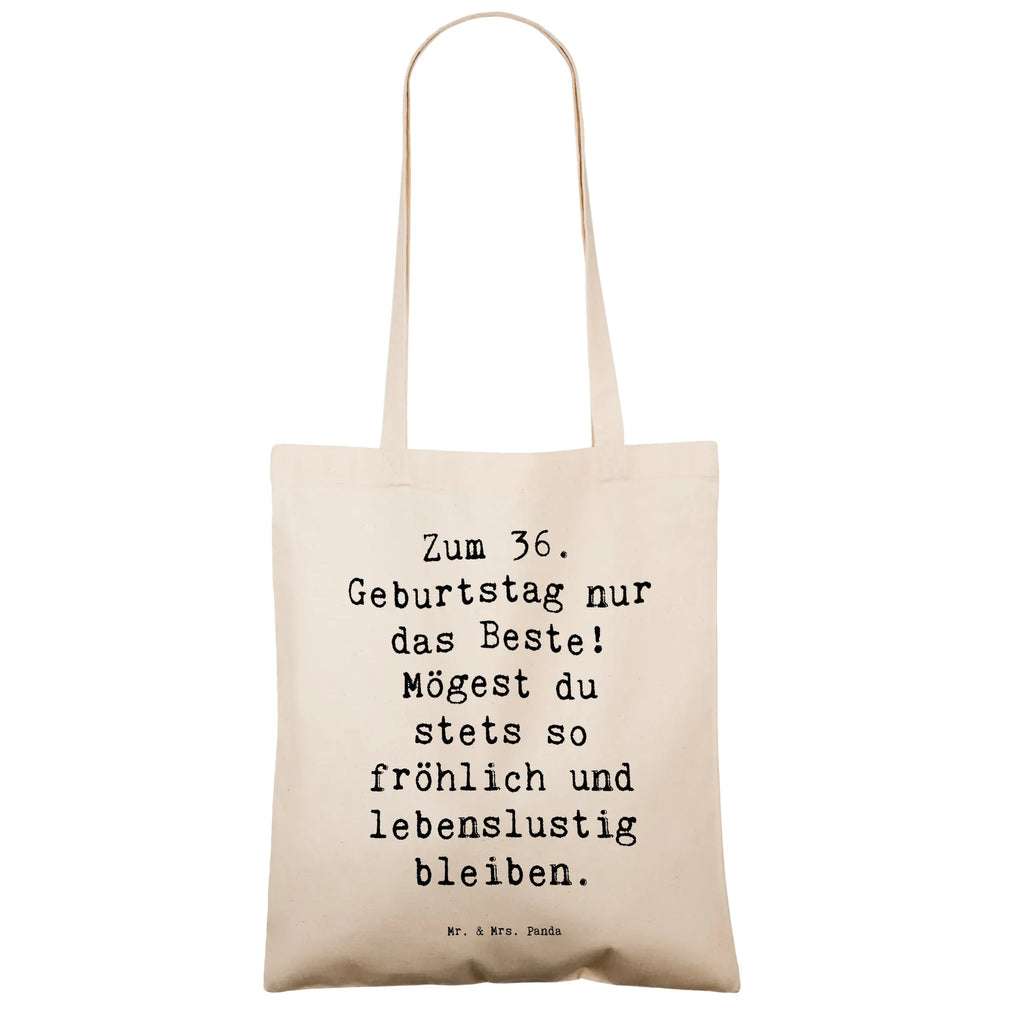 Tragetasche Spruch 36. Geburtstag Beuteltasche, Beutel, Einkaufstasche, Jutebeutel, Stoffbeutel, Tasche, Shopper, Umhängetasche, Strandtasche, Schultertasche, Stofftasche, Tragetasche, Badetasche, Jutetasche, Einkaufstüte, Laptoptasche, Geburtstag, Geburtstagsgeschenk, Geschenk