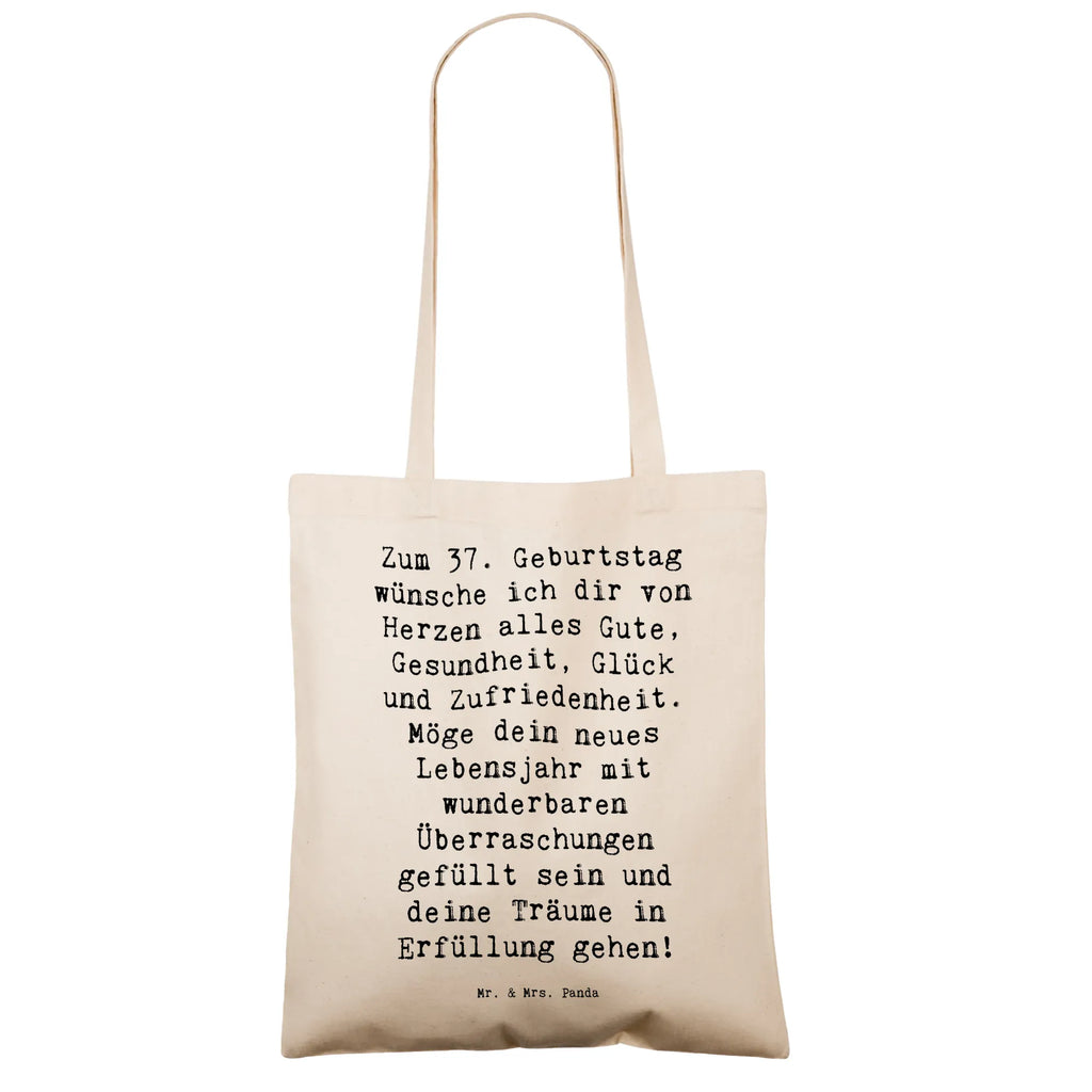 Tragetasche Spruch 37. Geburtstag Grüße Beuteltasche, Beutel, Einkaufstasche, Jutebeutel, Stoffbeutel, Tasche, Shopper, Umhängetasche, Strandtasche, Schultertasche, Stofftasche, Tragetasche, Badetasche, Jutetasche, Einkaufstüte, Laptoptasche, Geburtstag, Geburtstagsgeschenk, Geschenk