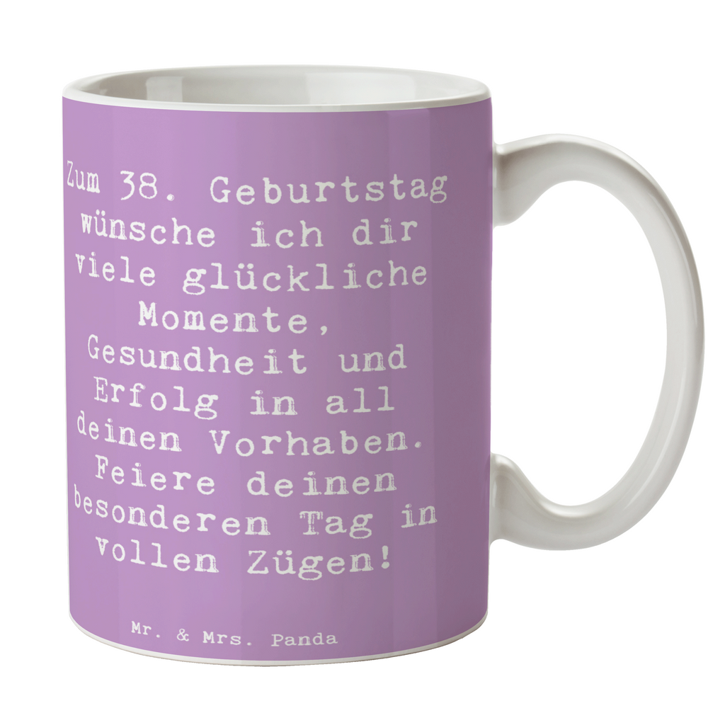 Tasse Spruch 38. Geburtstag Glück Tasse, Kaffeetasse, Teetasse, Becher, Kaffeebecher, Teebecher, Keramiktasse, Porzellantasse, Büro Tasse, Geschenk Tasse, Tasse Sprüche, Tasse Motive, Kaffeetassen, Tasse bedrucken, Designer Tasse, Cappuccino Tassen, Schöne Teetassen, Geburtstag, Geburtstagsgeschenk, Geschenk