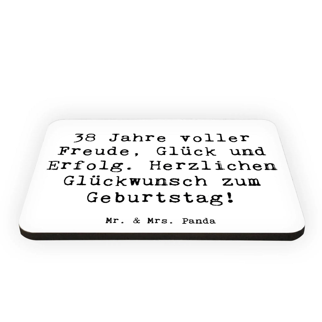 Magnet Spruch 38. Geburtstag Freude Kühlschrankmagnet, Pinnwandmagnet, Souvenir Magnet, Motivmagnete, Dekomagnet, Whiteboard Magnet, Notiz Magnet, Kühlschrank Dekoration, Geburtstag, Geburtstagsgeschenk, Geschenk