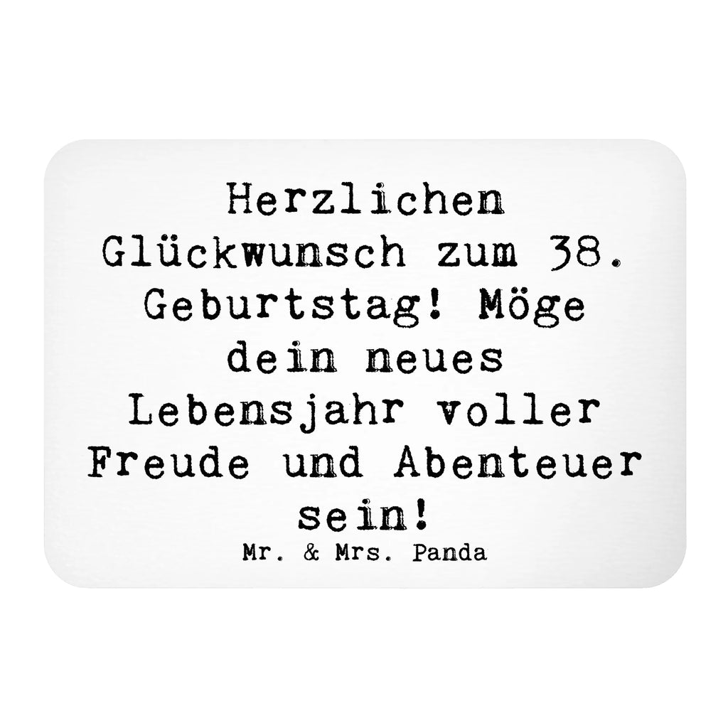 Magnet Spruch 38. Geburtstag Freude Abenteuer Kühlschrankmagnet, Pinnwandmagnet, Souvenir Magnet, Motivmagnete, Dekomagnet, Whiteboard Magnet, Notiz Magnet, Kühlschrank Dekoration, Geburtstag, Geburtstagsgeschenk, Geschenk