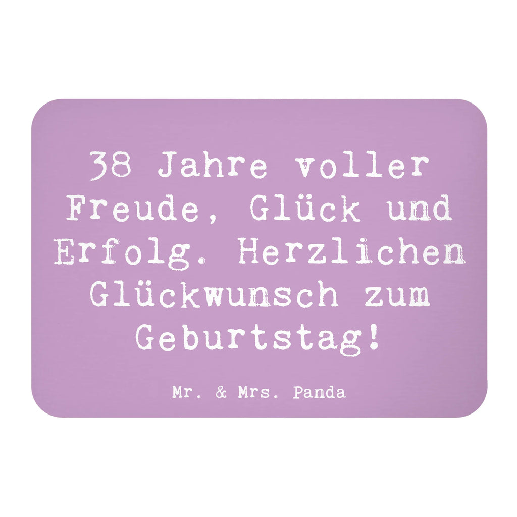 Magnet Spruch 38. Geburtstag Freude Kühlschrankmagnet, Pinnwandmagnet, Souvenir Magnet, Motivmagnete, Dekomagnet, Whiteboard Magnet, Notiz Magnet, Kühlschrank Dekoration, Geburtstag, Geburtstagsgeschenk, Geschenk