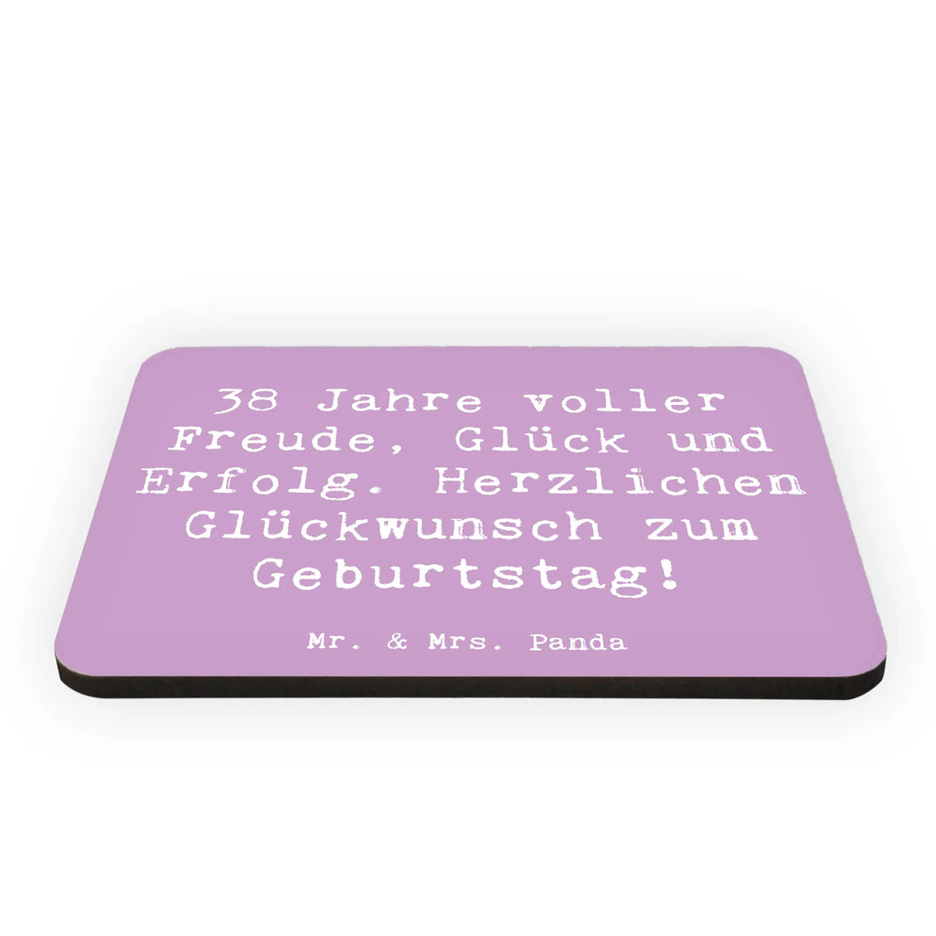 Magnet Spruch 38. Geburtstag Freude Kühlschrankmagnet, Pinnwandmagnet, Souvenir Magnet, Motivmagnete, Dekomagnet, Whiteboard Magnet, Notiz Magnet, Kühlschrank Dekoration, Geburtstag, Geburtstagsgeschenk, Geschenk