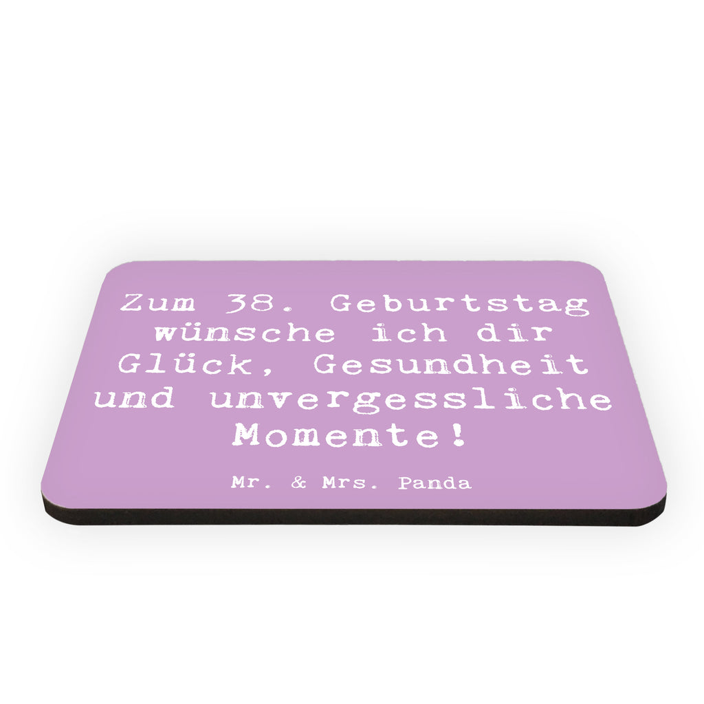 Magnet Spruch 38. Geburtstag Kühlschrankmagnet, Pinnwandmagnet, Souvenir Magnet, Motivmagnete, Dekomagnet, Whiteboard Magnet, Notiz Magnet, Kühlschrank Dekoration, Geburtstag, Geburtstagsgeschenk, Geschenk