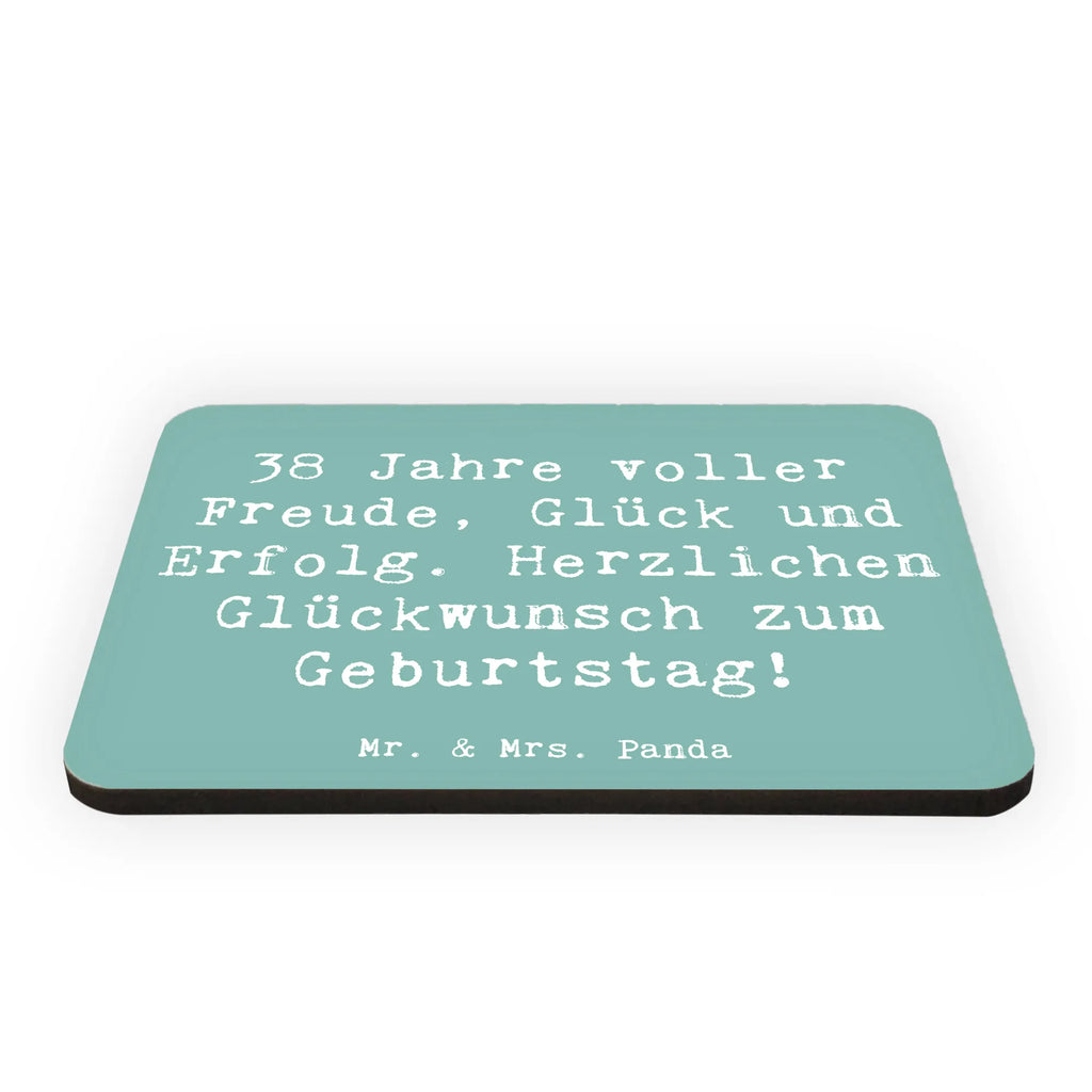 Magnet Spruch 38. Geburtstag Freude Kühlschrankmagnet, Pinnwandmagnet, Souvenir Magnet, Motivmagnete, Dekomagnet, Whiteboard Magnet, Notiz Magnet, Kühlschrank Dekoration, Geburtstag, Geburtstagsgeschenk, Geschenk