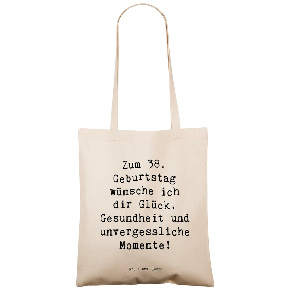 Tragetasche Spruch 38. Geburtstag Beuteltasche, Beutel, Einkaufstasche, Jutebeutel, Stoffbeutel, Tasche, Shopper, Umhängetasche, Strandtasche, Schultertasche, Stofftasche, Tragetasche, Badetasche, Jutetasche, Einkaufstüte, Laptoptasche, Geburtstag, Geburtstagsgeschenk, Geschenk