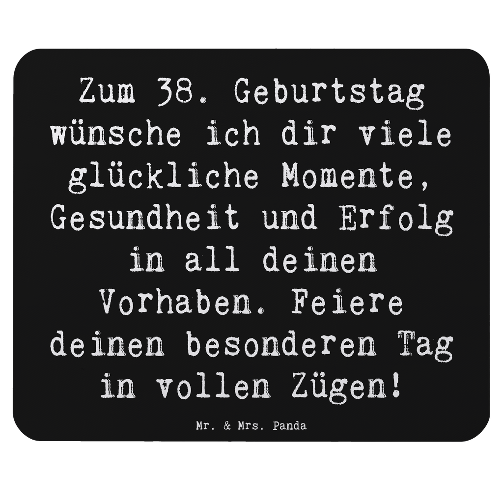 Mauspad Spruch 38. Geburtstag Glück Mousepad, Computer zubehör, Büroausstattung, PC Zubehör, Arbeitszimmer, Mauspad, Einzigartiges Mauspad, Designer Mauspad, Mausunterlage, Mauspad Büro, Geburtstag, Geburtstagsgeschenk, Geschenk