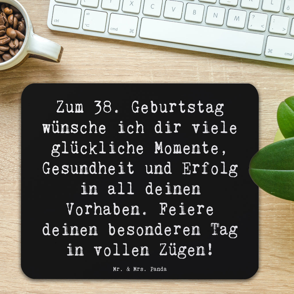 Mauspad Spruch 38. Geburtstag Glück Mousepad, Computer zubehör, Büroausstattung, PC Zubehör, Arbeitszimmer, Mauspad, Einzigartiges Mauspad, Designer Mauspad, Mausunterlage, Mauspad Büro, Geburtstag, Geburtstagsgeschenk, Geschenk