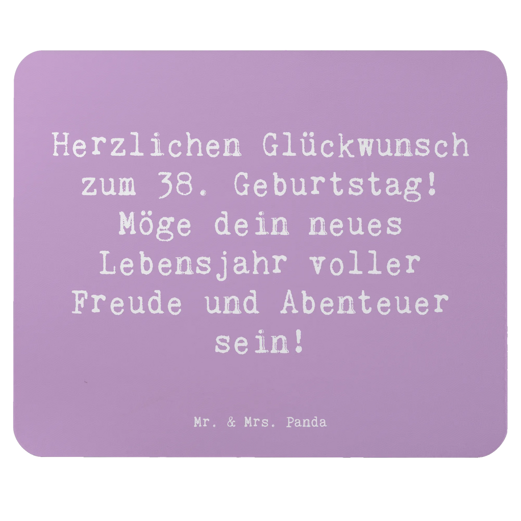 Mauspad Spruch 38. Geburtstag Freude Abenteuer Mousepad, Computer zubehör, Büroausstattung, PC Zubehör, Arbeitszimmer, Mauspad, Einzigartiges Mauspad, Designer Mauspad, Mausunterlage, Mauspad Büro, Geburtstag, Geburtstagsgeschenk, Geschenk