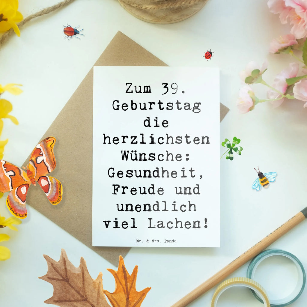 Grußkarte Spruch 39. Geburtstag Wünsche Grußkarte, Klappkarte, Einladungskarte, Glückwunschkarte, Hochzeitskarte, Geburtstagskarte, Karte, Ansichtskarten, Geburtstag, Geburtstagsgeschenk, Geschenk