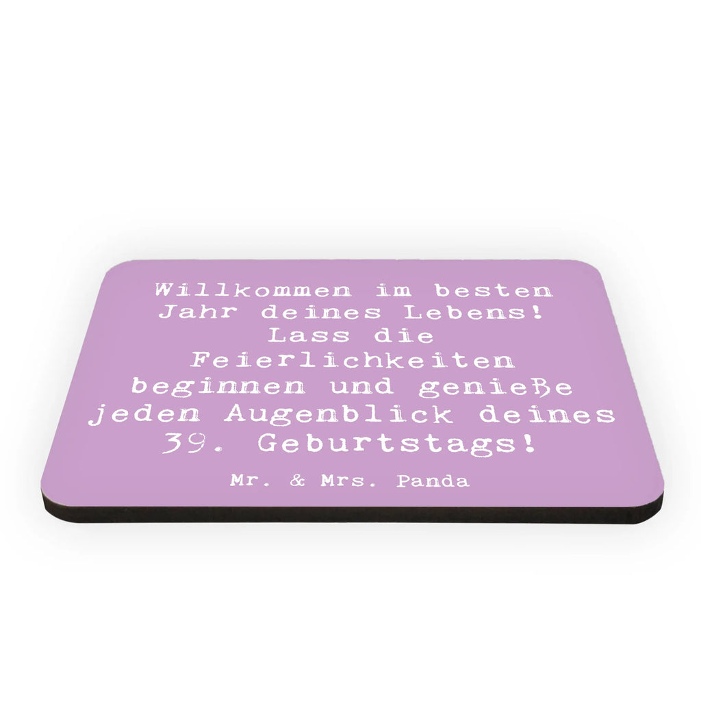 Magnet Spruch 39. Geburtstag Kühlschrankmagnet, Pinnwandmagnet, Souvenir Magnet, Motivmagnete, Dekomagnet, Whiteboard Magnet, Notiz Magnet, Kühlschrank Dekoration, Geburtstag, Geburtstagsgeschenk, Geschenk