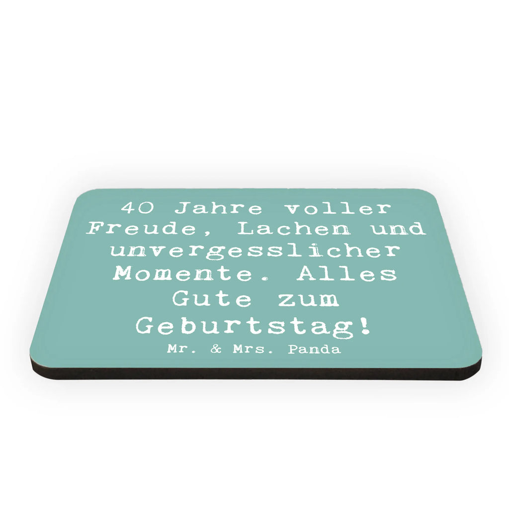 Magnet Spruch 40. Geburtstag Freude Kühlschrankmagnet, Pinnwandmagnet, Souvenir Magnet, Motivmagnete, Dekomagnet, Whiteboard Magnet, Notiz Magnet, Kühlschrank Dekoration, Geburtstag, Geburtstagsgeschenk, Geschenk