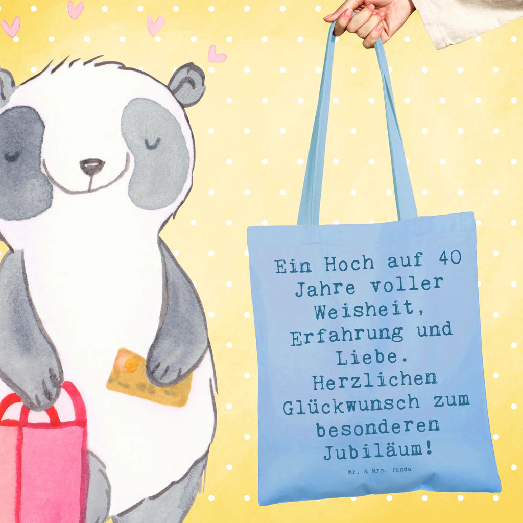 Tragetasche Spruch 40. Geburtstag Weisheit Beuteltasche, Beutel, Einkaufstasche, Jutebeutel, Stoffbeutel, Tasche, Shopper, Umhängetasche, Strandtasche, Schultertasche, Stofftasche, Tragetasche, Badetasche, Jutetasche, Einkaufstüte, Laptoptasche, Geburtstag, Geburtstagsgeschenk, Geschenk