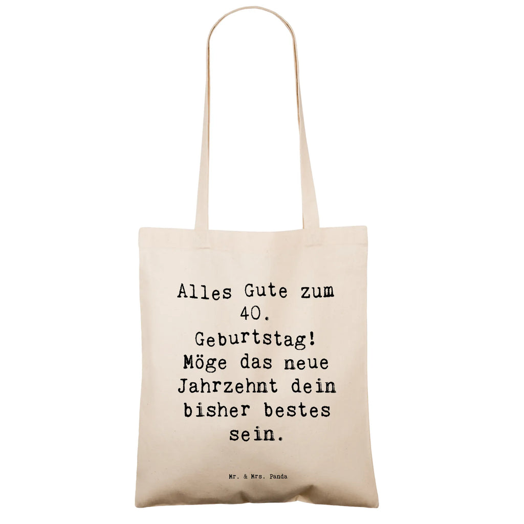 Tragetasche Spruch 40. Geburtstag Alles Gute Beuteltasche, Beutel, Einkaufstasche, Jutebeutel, Stoffbeutel, Tasche, Shopper, Umhängetasche, Strandtasche, Schultertasche, Stofftasche, Tragetasche, Badetasche, Jutetasche, Einkaufstüte, Laptoptasche, Geburtstag, Geburtstagsgeschenk, Geschenk