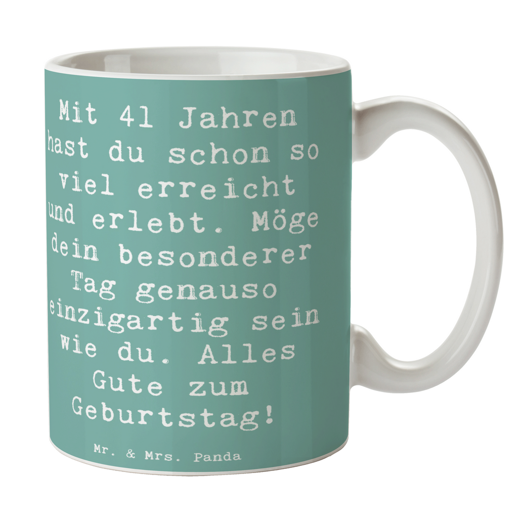 Tasse Spruch 41. Geburtstag Tasse, Kaffeetasse, Teetasse, Becher, Kaffeebecher, Teebecher, Keramiktasse, Porzellantasse, Büro Tasse, Geschenk Tasse, Tasse Sprüche, Tasse Motive, Kaffeetassen, Tasse bedrucken, Designer Tasse, Cappuccino Tassen, Schöne Teetassen, Geburtstag, Geburtstagsgeschenk, Geschenk