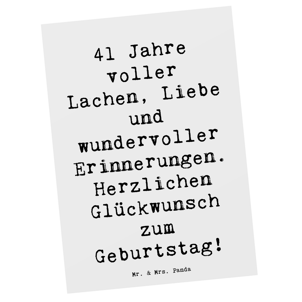 Postkarte Spruch 41. Geburtstag Freude Postkarte, Karte, Geschenkkarte, Grußkarte, Einladung, Ansichtskarte, Geburtstagskarte, Einladungskarte, Dankeskarte, Ansichtskarten, Einladung Geburtstag, Einladungskarten Geburtstag, Geburtstag, Geburtstagsgeschenk, Geschenk