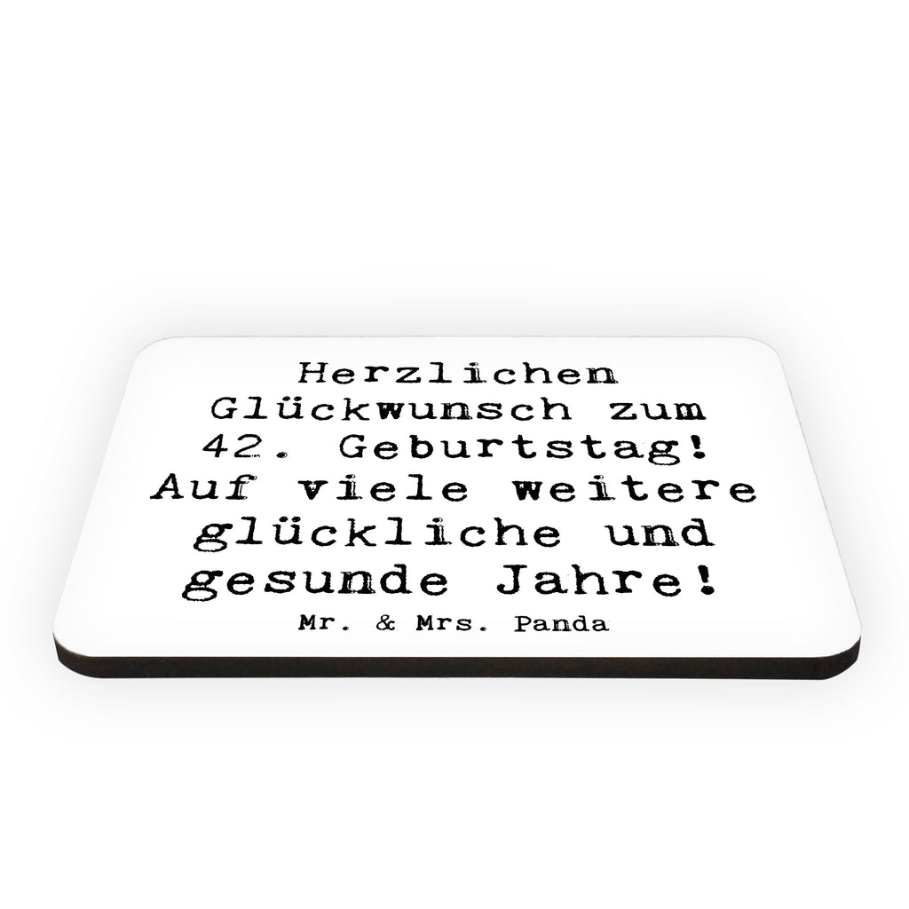 Magnet Spruch 42. Geburtstag Glückwunsch Kühlschrankmagnet, Pinnwandmagnet, Souvenir Magnet, Motivmagnete, Dekomagnet, Whiteboard Magnet, Notiz Magnet, Kühlschrank Dekoration, Geburtstag, Geburtstagsgeschenk, Geschenk