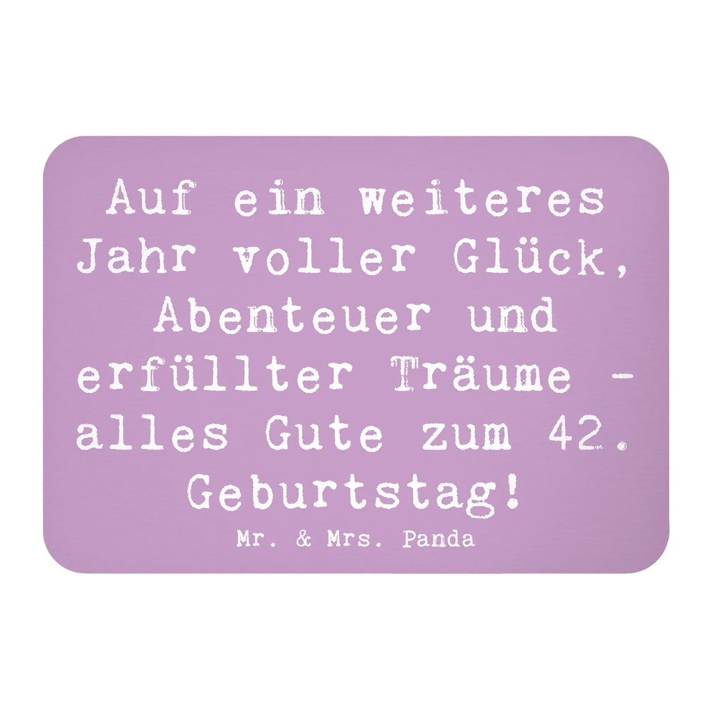 Magnet Spruch 42. Geburtstag Kühlschrankmagnet, Pinnwandmagnet, Souvenir Magnet, Motivmagnete, Dekomagnet, Whiteboard Magnet, Notiz Magnet, Kühlschrank Dekoration, Geburtstag, Geburtstagsgeschenk, Geschenk