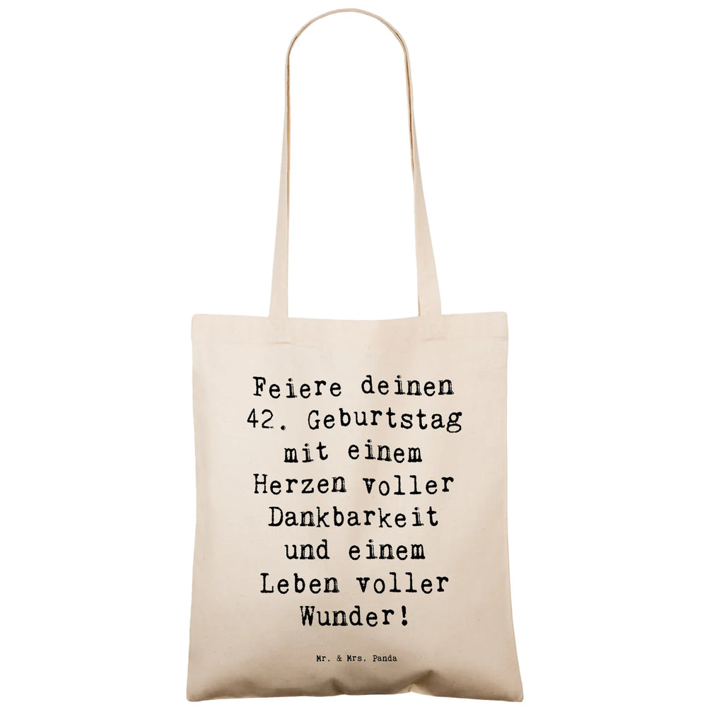 Tragetasche Spruch 42. Geburtstag Wunder Beuteltasche, Beutel, Einkaufstasche, Jutebeutel, Stoffbeutel, Tasche, Shopper, Umhängetasche, Strandtasche, Schultertasche, Stofftasche, Tragetasche, Badetasche, Jutetasche, Einkaufstüte, Laptoptasche, Geburtstag, Geburtstagsgeschenk, Geschenk