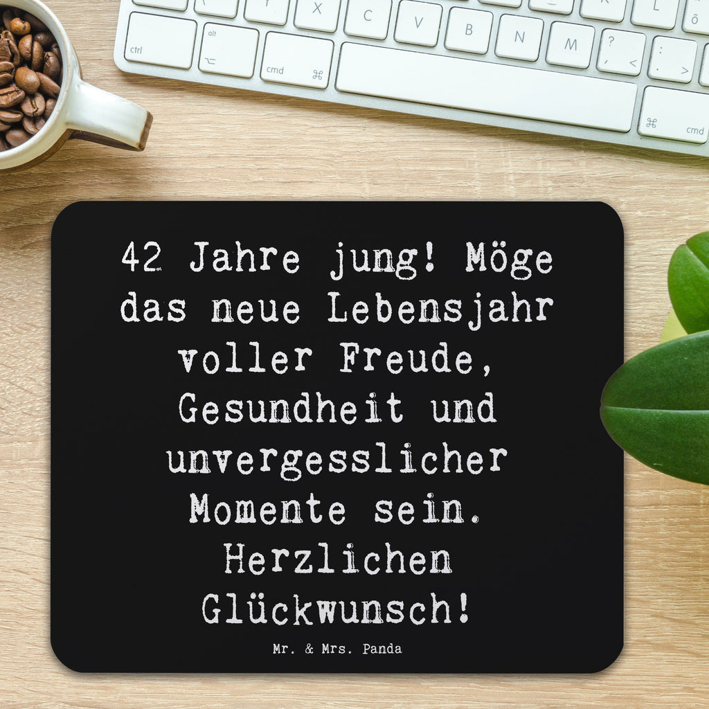 Mauspad Spruch 42. Geburtstag Freude Mousepad, Computer zubehör, Büroausstattung, PC Zubehör, Arbeitszimmer, Mauspad, Einzigartiges Mauspad, Designer Mauspad, Mausunterlage, Mauspad Büro, Geburtstag, Geburtstagsgeschenk, Geschenk