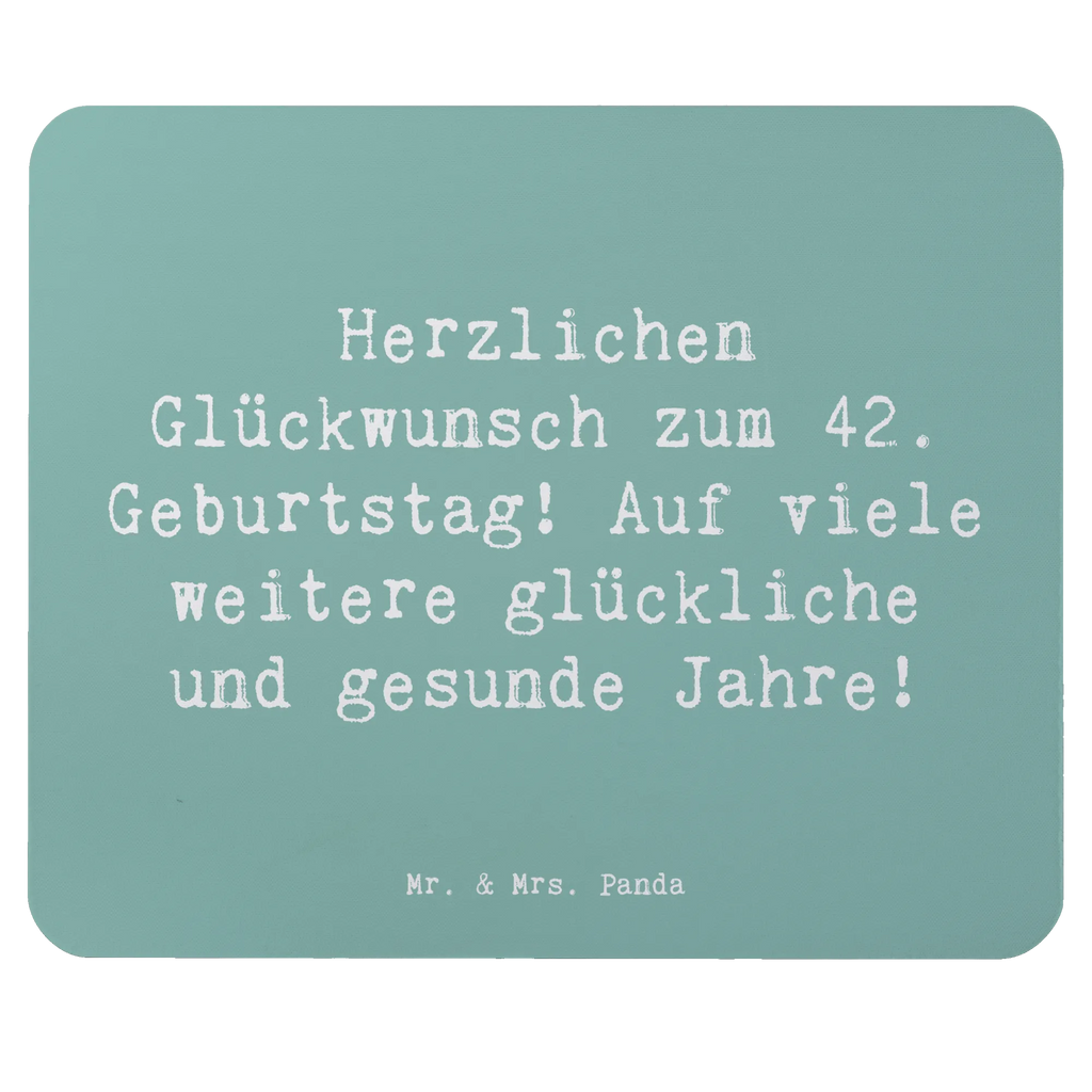 Mauspad Spruch 42. Geburtstag Glückwunsch Mousepad, Computer zubehör, Büroausstattung, PC Zubehör, Arbeitszimmer, Mauspad, Einzigartiges Mauspad, Designer Mauspad, Mausunterlage, Mauspad Büro, Geburtstag, Geburtstagsgeschenk, Geschenk