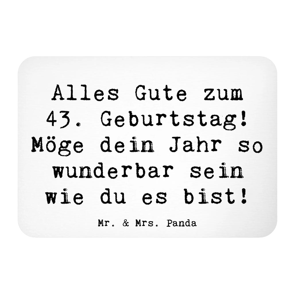 Magnet Spruch 43. Geburtstag Kühlschrankmagnet, Pinnwandmagnet, Souvenir Magnet, Motivmagnete, Dekomagnet, Whiteboard Magnet, Notiz Magnet, Kühlschrank Dekoration, Geburtstag, Geburtstagsgeschenk, Geschenk