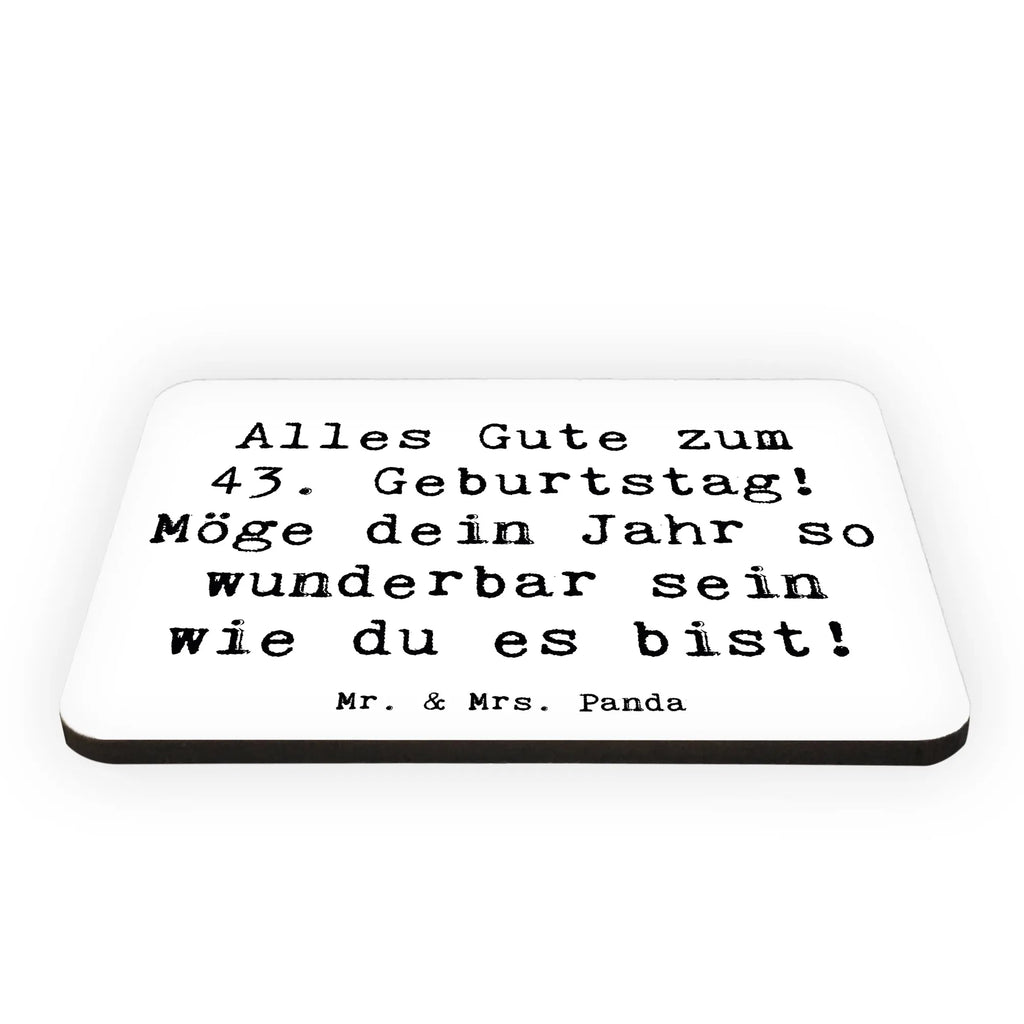 Magnet Spruch 43. Geburtstag Kühlschrankmagnet, Pinnwandmagnet, Souvenir Magnet, Motivmagnete, Dekomagnet, Whiteboard Magnet, Notiz Magnet, Kühlschrank Dekoration, Geburtstag, Geburtstagsgeschenk, Geschenk