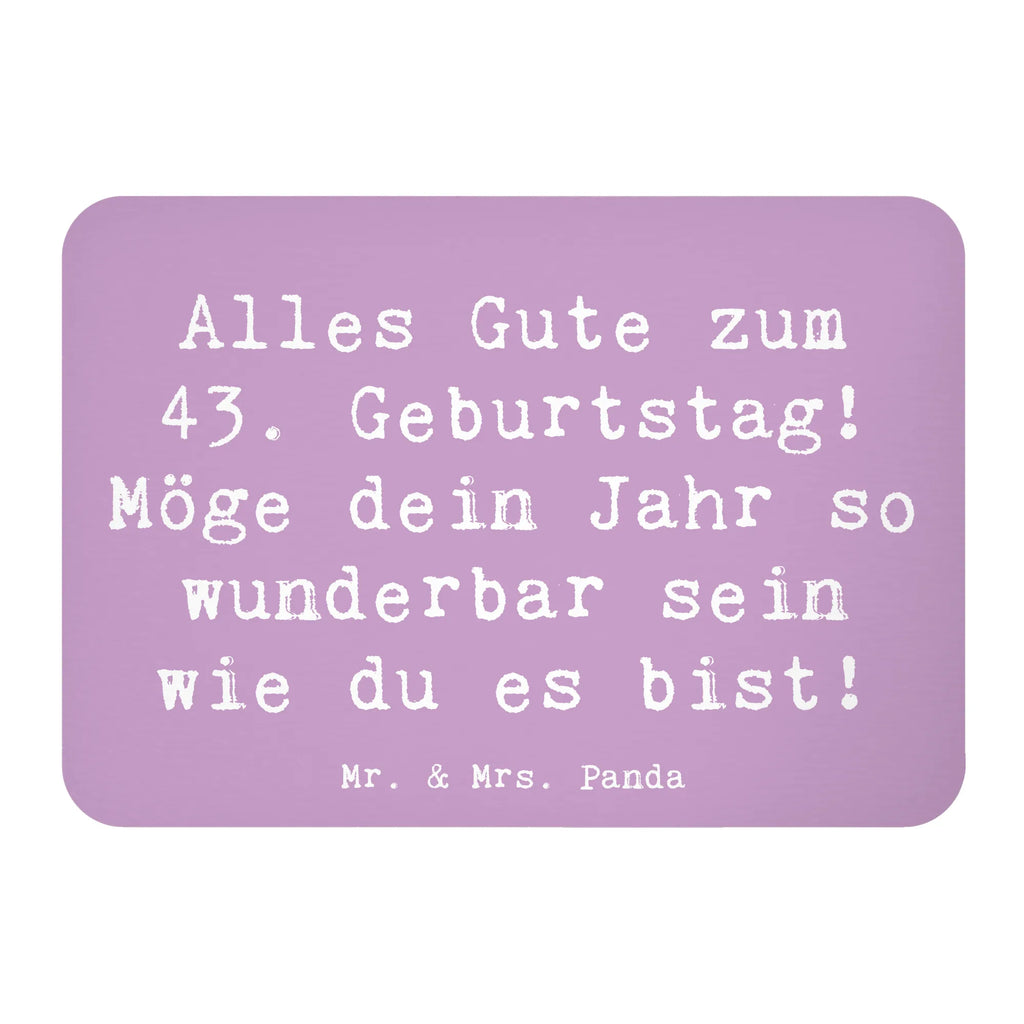 Magnet Spruch 43. Geburtstag Kühlschrankmagnet, Pinnwandmagnet, Souvenir Magnet, Motivmagnete, Dekomagnet, Whiteboard Magnet, Notiz Magnet, Kühlschrank Dekoration, Geburtstag, Geburtstagsgeschenk, Geschenk