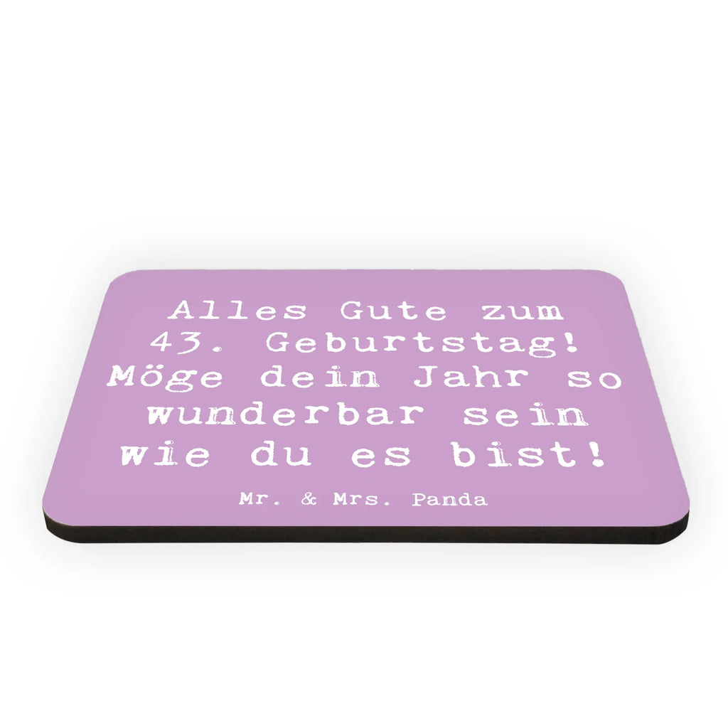 Magnet Spruch 43. Geburtstag Kühlschrankmagnet, Pinnwandmagnet, Souvenir Magnet, Motivmagnete, Dekomagnet, Whiteboard Magnet, Notiz Magnet, Kühlschrank Dekoration, Geburtstag, Geburtstagsgeschenk, Geschenk