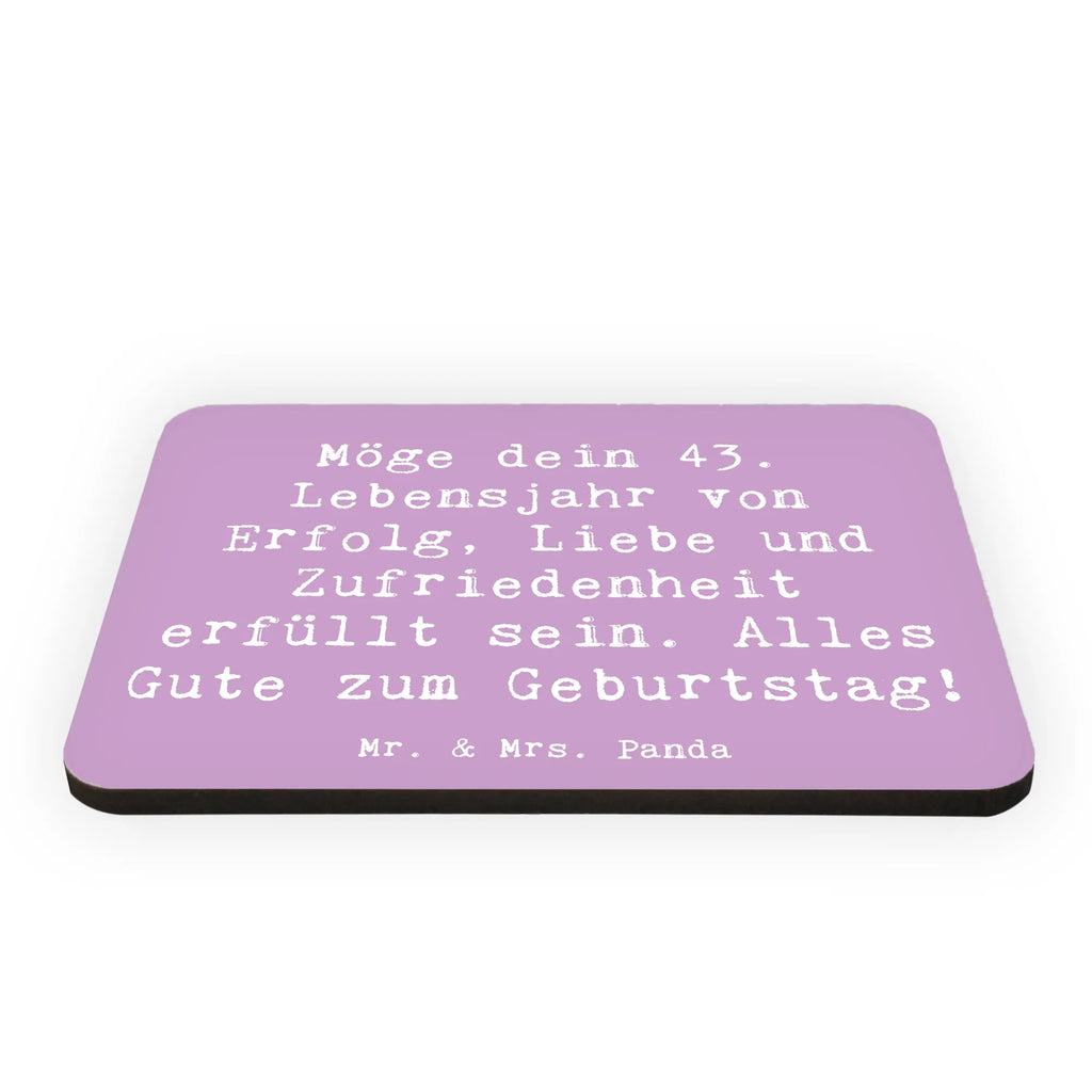 Magnet Spruch 43. Geburtstag Glück Kühlschrankmagnet, Pinnwandmagnet, Souvenir Magnet, Motivmagnete, Dekomagnet, Whiteboard Magnet, Notiz Magnet, Kühlschrank Dekoration, Geburtstag, Geburtstagsgeschenk, Geschenk