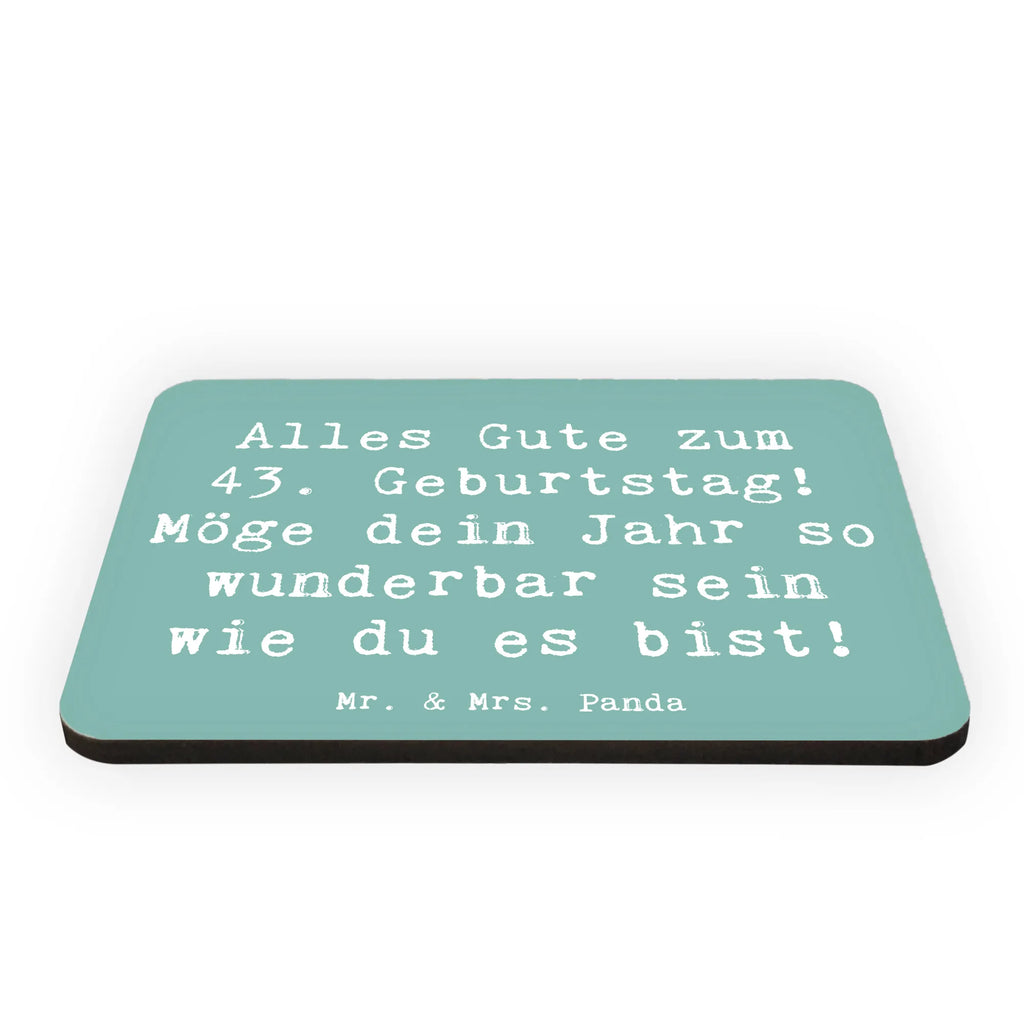 Magnet Spruch 43. Geburtstag Kühlschrankmagnet, Pinnwandmagnet, Souvenir Magnet, Motivmagnete, Dekomagnet, Whiteboard Magnet, Notiz Magnet, Kühlschrank Dekoration, Geburtstag, Geburtstagsgeschenk, Geschenk