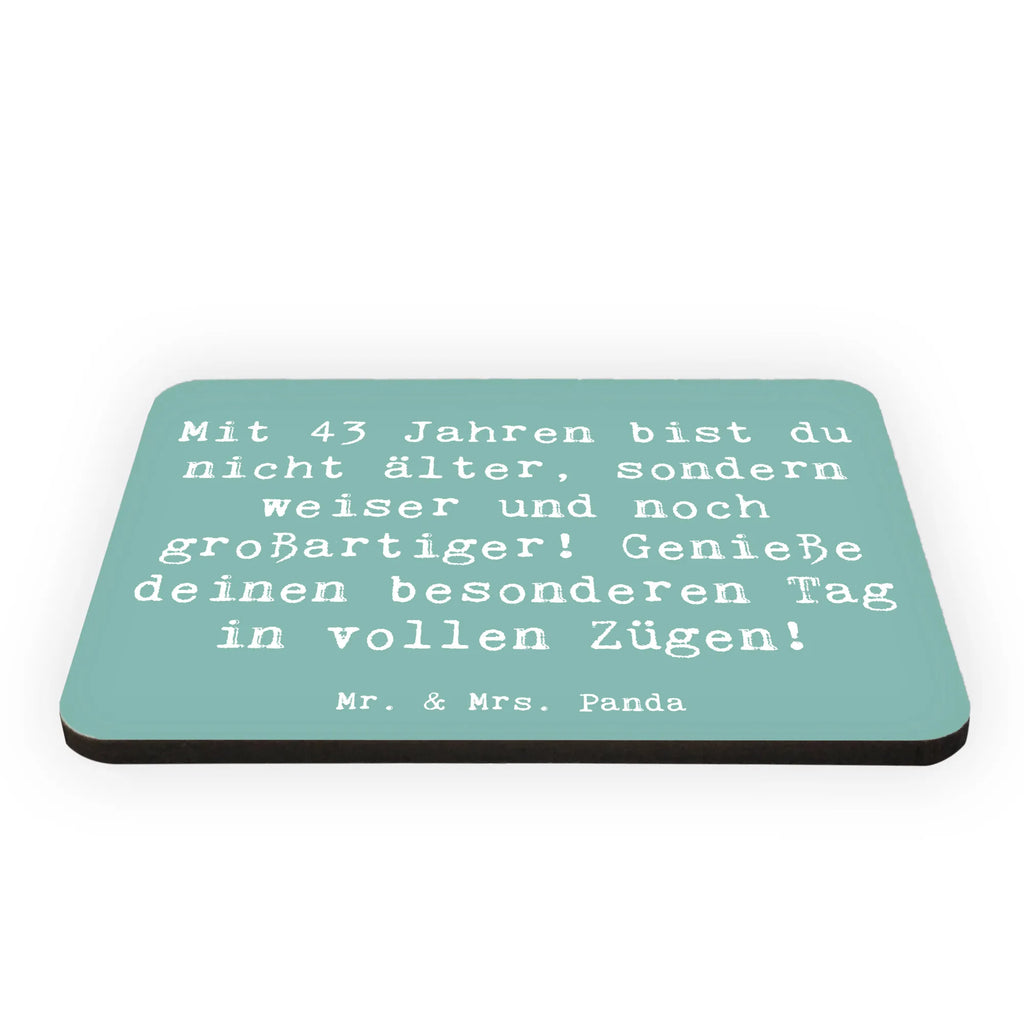 Magnet Spruch 43. Geburtstag Weisheit Kühlschrankmagnet, Pinnwandmagnet, Souvenir Magnet, Motivmagnete, Dekomagnet, Whiteboard Magnet, Notiz Magnet, Kühlschrank Dekoration, Geburtstag, Geburtstagsgeschenk, Geschenk