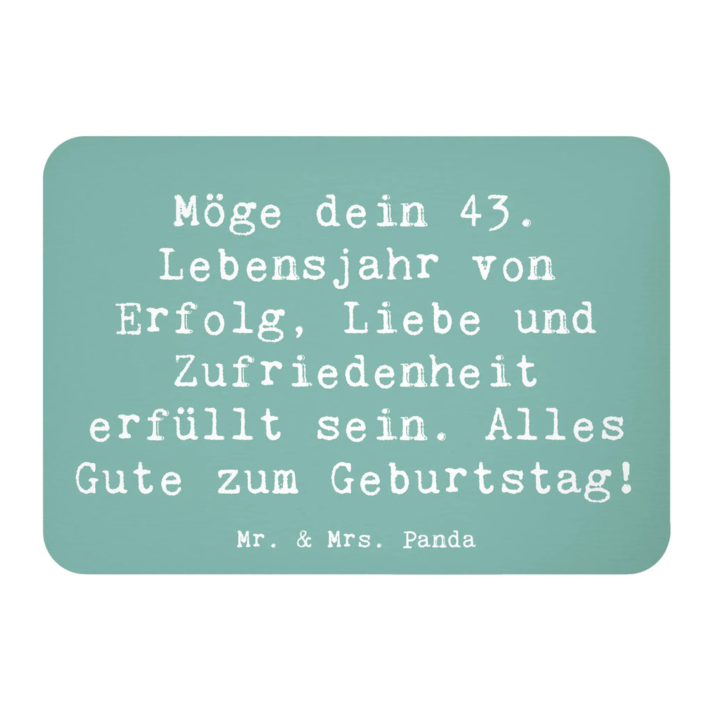 Magnet Spruch 43. Geburtstag Glück Kühlschrankmagnet, Pinnwandmagnet, Souvenir Magnet, Motivmagnete, Dekomagnet, Whiteboard Magnet, Notiz Magnet, Kühlschrank Dekoration, Geburtstag, Geburtstagsgeschenk, Geschenk