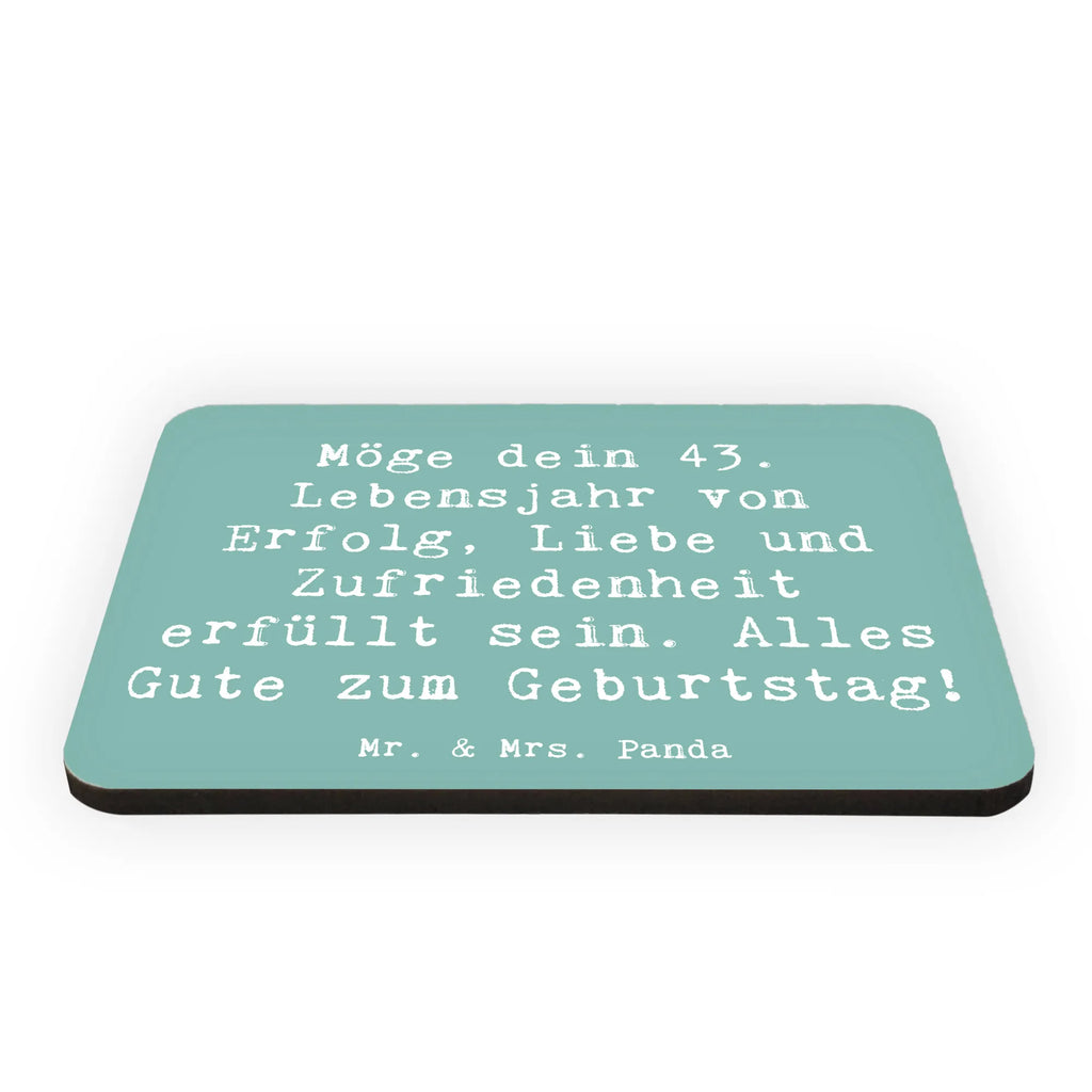 Magnet Spruch 43. Geburtstag Glück Kühlschrankmagnet, Pinnwandmagnet, Souvenir Magnet, Motivmagnete, Dekomagnet, Whiteboard Magnet, Notiz Magnet, Kühlschrank Dekoration, Geburtstag, Geburtstagsgeschenk, Geschenk