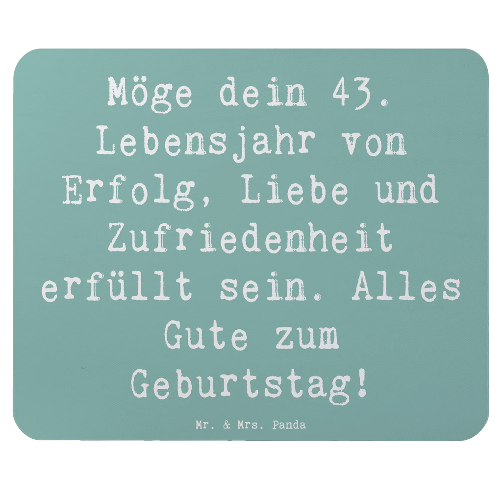 Mauspad Spruch 43. Geburtstag Glück Mousepad, Computer zubehör, Büroausstattung, PC Zubehör, Arbeitszimmer, Mauspad, Einzigartiges Mauspad, Designer Mauspad, Mausunterlage, Mauspad Büro, Geburtstag, Geburtstagsgeschenk, Geschenk