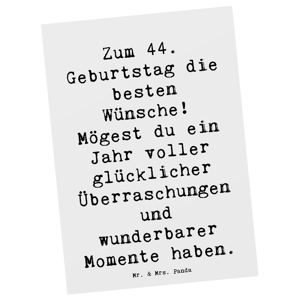 Postkarte Spruch 44. Geburtstag Glückwünsche Postkarte, Karte, Geschenkkarte, Grußkarte, Einladung, Ansichtskarte, Geburtstagskarte, Einladungskarte, Dankeskarte, Ansichtskarten, Einladung Geburtstag, Einladungskarten Geburtstag, Geburtstag, Geburtstagsgeschenk, Geschenk