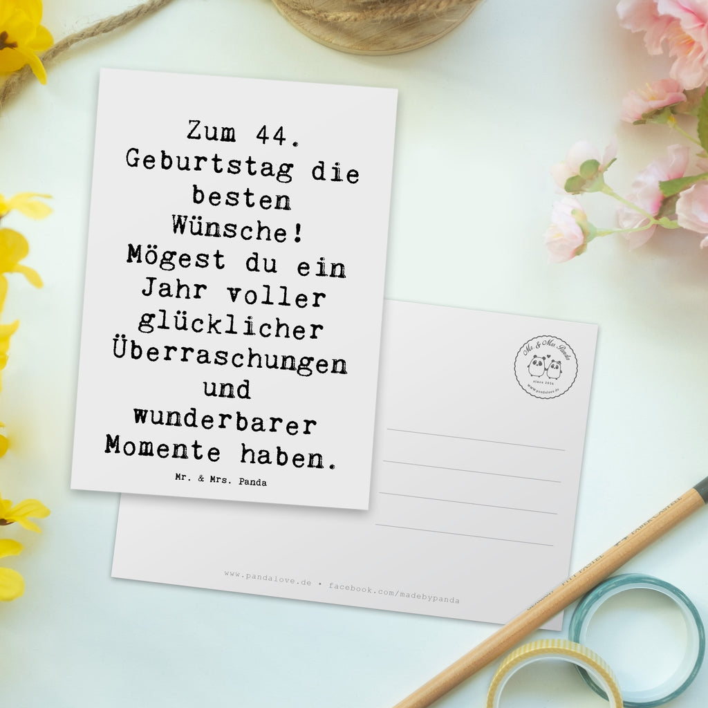 Postkarte Spruch 44. Geburtstag Glückwünsche Postkarte, Karte, Geschenkkarte, Grußkarte, Einladung, Ansichtskarte, Geburtstagskarte, Einladungskarte, Dankeskarte, Ansichtskarten, Einladung Geburtstag, Einladungskarten Geburtstag, Geburtstag, Geburtstagsgeschenk, Geschenk