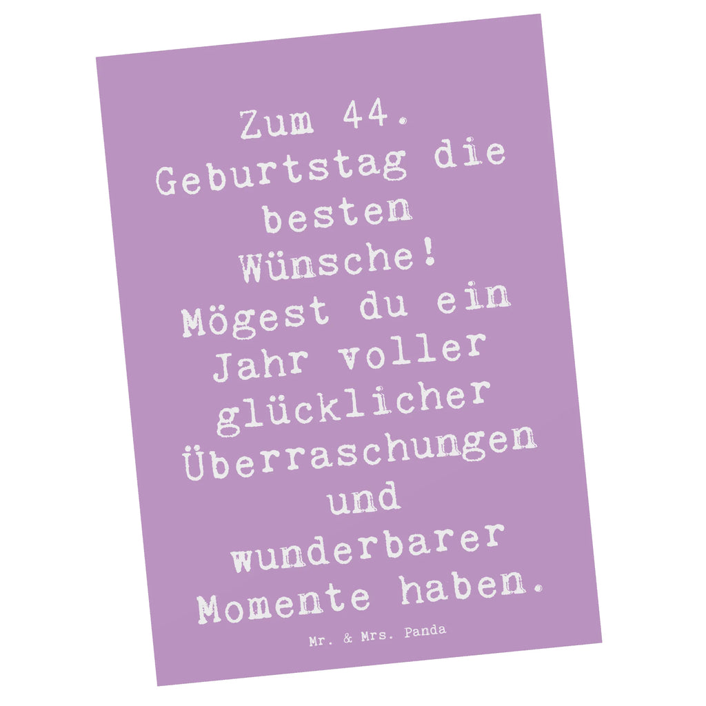 Postkarte Spruch 44. Geburtstag Glückwünsche Postkarte, Karte, Geschenkkarte, Grußkarte, Einladung, Ansichtskarte, Geburtstagskarte, Einladungskarte, Dankeskarte, Ansichtskarten, Einladung Geburtstag, Einladungskarten Geburtstag, Geburtstag, Geburtstagsgeschenk, Geschenk