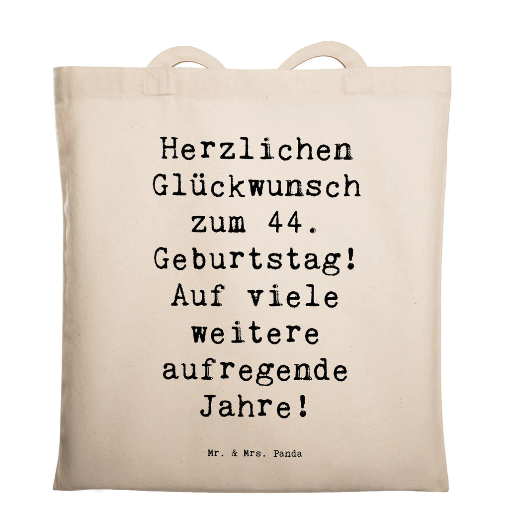 Tragetasche Spruch 44. Geburtstag Feier Beuteltasche, Beutel, Einkaufstasche, Jutebeutel, Stoffbeutel, Tasche, Shopper, Umhängetasche, Strandtasche, Schultertasche, Stofftasche, Tragetasche, Badetasche, Jutetasche, Einkaufstüte, Laptoptasche, Geburtstag, Geburtstagsgeschenk, Geschenk