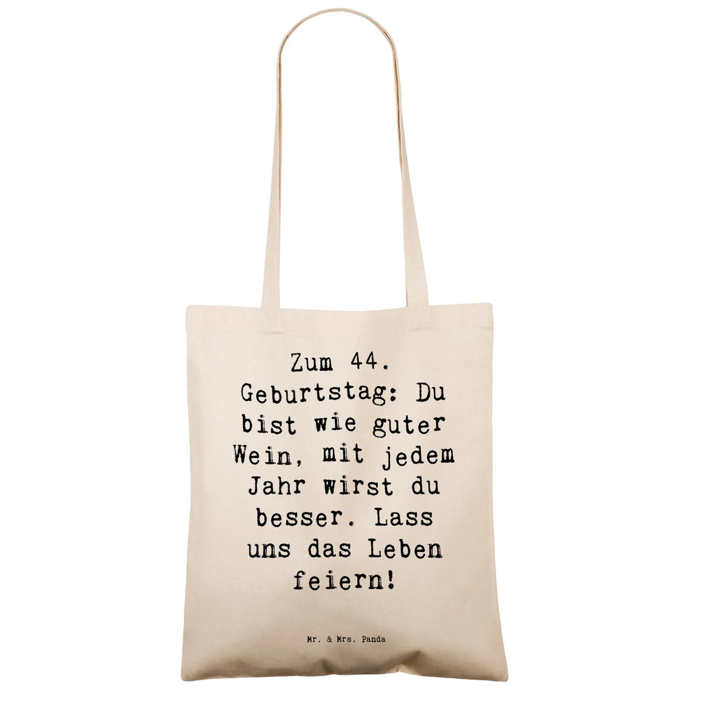 Tragetasche Spruch 44. Geburtstag Beuteltasche, Beutel, Einkaufstasche, Jutebeutel, Stoffbeutel, Tasche, Shopper, Umhängetasche, Strandtasche, Schultertasche, Stofftasche, Tragetasche, Badetasche, Jutetasche, Einkaufstüte, Laptoptasche, Geburtstag, Geburtstagsgeschenk, Geschenk