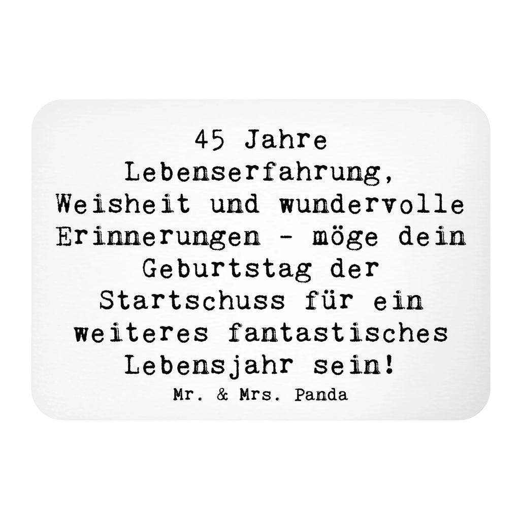 Magnet Spruch 45. Geburtstag Kühlschrankmagnet, Pinnwandmagnet, Souvenir Magnet, Motivmagnete, Dekomagnet, Whiteboard Magnet, Notiz Magnet, Kühlschrank Dekoration, Geburtstag, Geburtstagsgeschenk, Geschenk