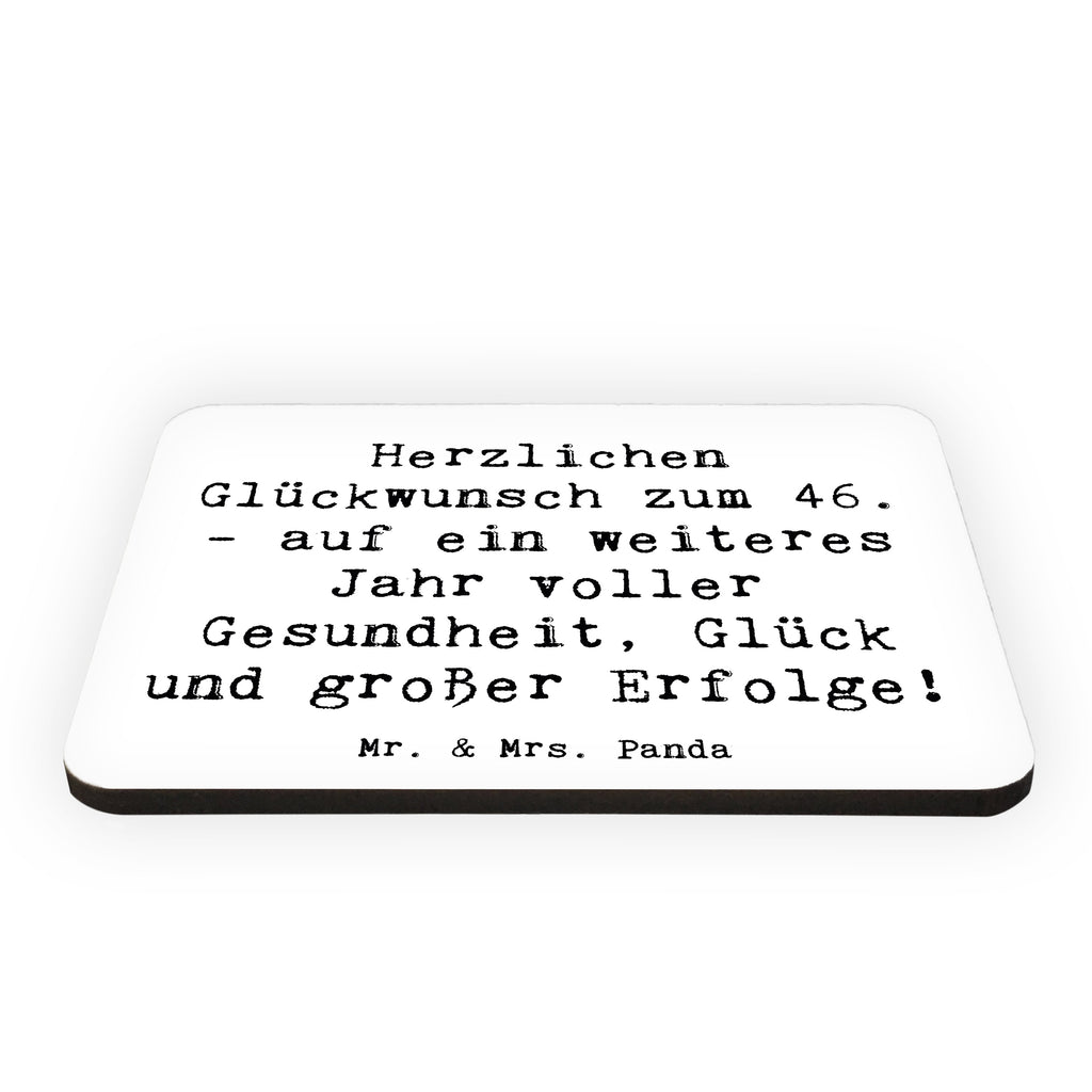 Magnet Spruch 46. Geburtstag Glückwünsche Kühlschrankmagnet, Pinnwandmagnet, Souvenir Magnet, Motivmagnete, Dekomagnet, Whiteboard Magnet, Notiz Magnet, Kühlschrank Dekoration, Geburtstag, Geburtstagsgeschenk, Geschenk