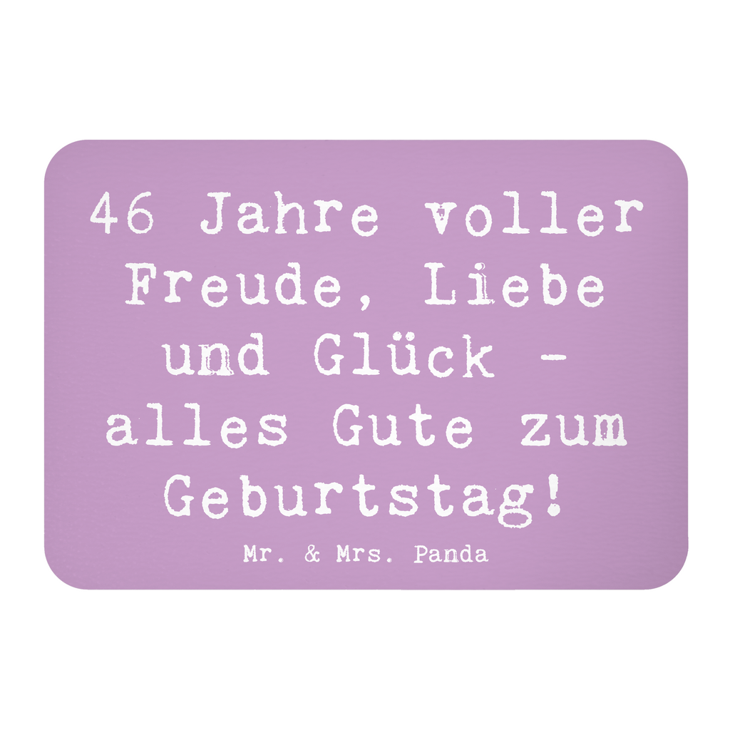 Magnet Spruch 46. Geburtstag Kühlschrankmagnet, Pinnwandmagnet, Souvenir Magnet, Motivmagnete, Dekomagnet, Whiteboard Magnet, Notiz Magnet, Kühlschrank Dekoration, Geburtstag, Geburtstagsgeschenk, Geschenk