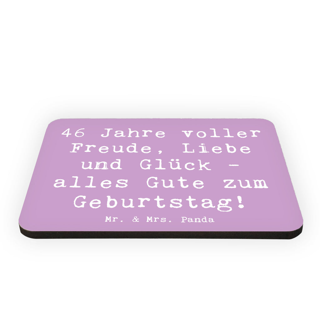 Magnet Spruch 46. Geburtstag Kühlschrankmagnet, Pinnwandmagnet, Souvenir Magnet, Motivmagnete, Dekomagnet, Whiteboard Magnet, Notiz Magnet, Kühlschrank Dekoration, Geburtstag, Geburtstagsgeschenk, Geschenk