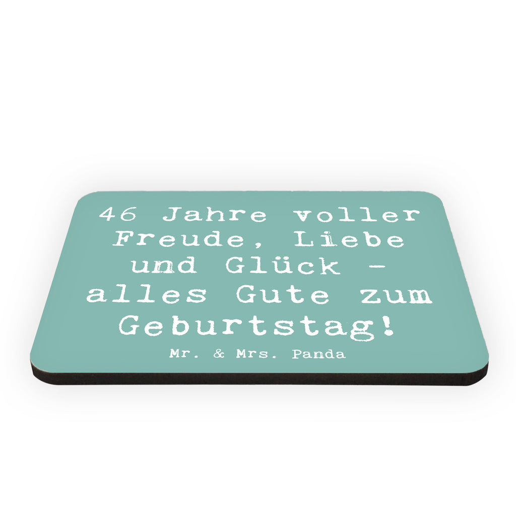 Magnet Spruch 46. Geburtstag Kühlschrankmagnet, Pinnwandmagnet, Souvenir Magnet, Motivmagnete, Dekomagnet, Whiteboard Magnet, Notiz Magnet, Kühlschrank Dekoration, Geburtstag, Geburtstagsgeschenk, Geschenk